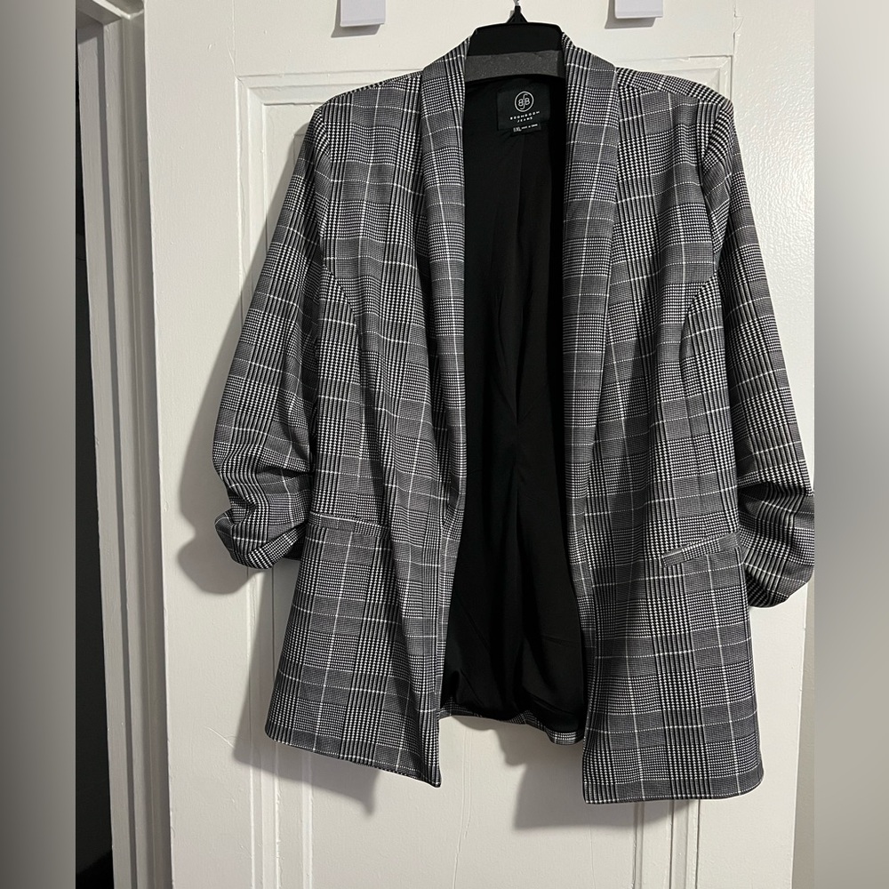 Boom Boom Jeans plaid blazer